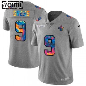 Maillot New Orleans Saints Drew Brees 9 Nike 2020 Gris Multicolore - Enfant